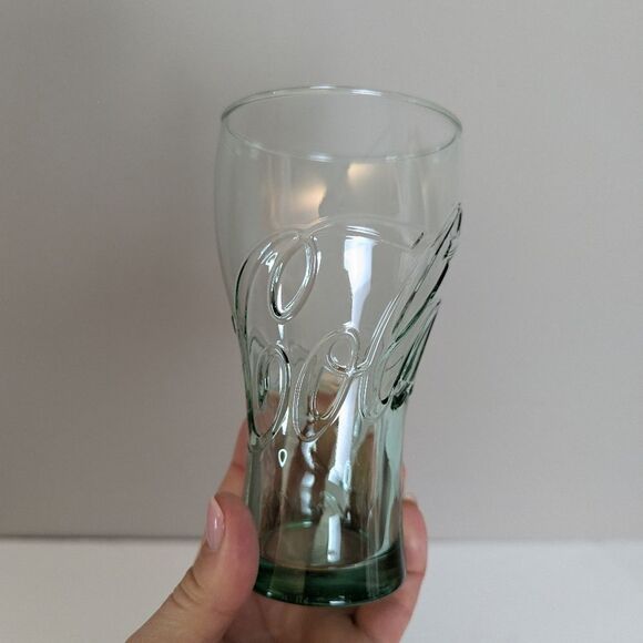Vintage Libbey Coca-Cola Green Glass Tumbler – Embossed Logo - Picture 3 of 7